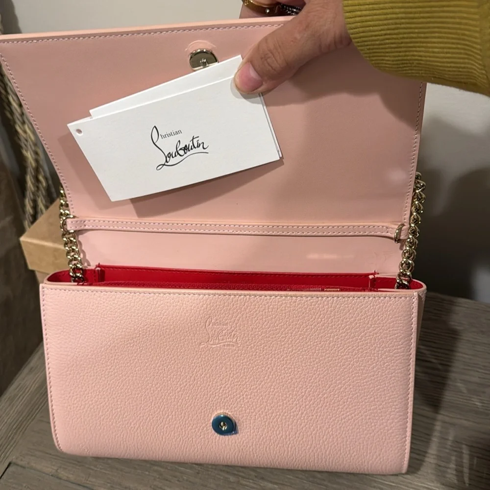 BNIB Louboutin Paloma Paris spike bag with box and dustbag